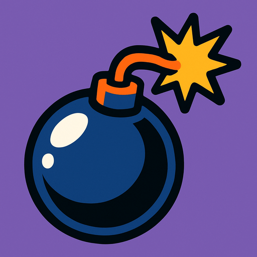 bomb.
In-Game asset.  2d.  High contrast.  No shadows