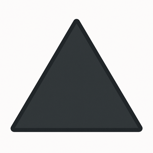 triangulo gris oscuro.
In-Game asset.  2d.  High contrast.  No shadows
