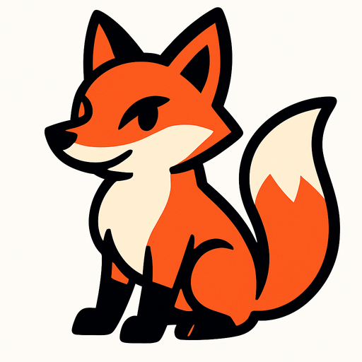 Fox.
In-Game asset.  2d.  High contrast.  No shadows
