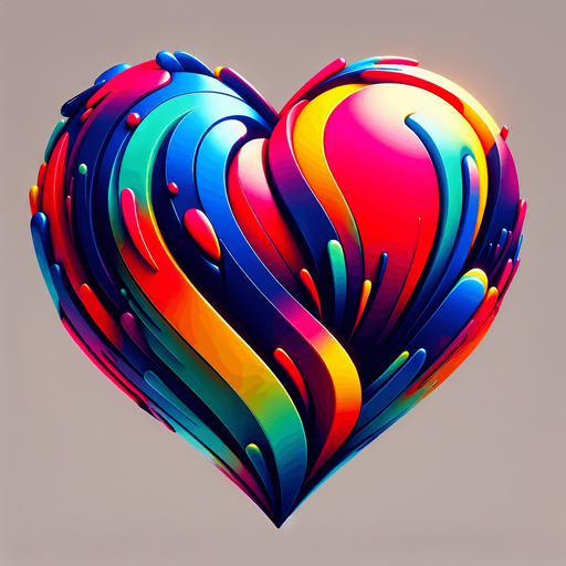 heart.
Single Game Texture. In-Game asset. 2d. Blank background. High contrast. No shadows.