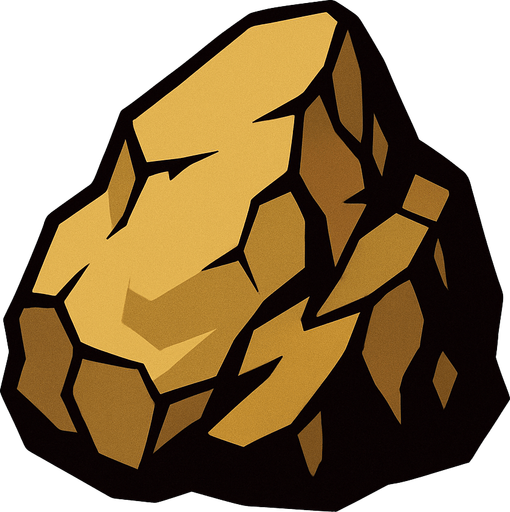 Rock.
In-Game asset.  2d.  High contrast.  No shadows