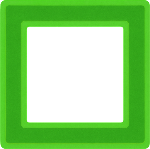 make green square but more opacity and only square middle empy.
In-Game asset.  2d.  High contrast.  No shadows