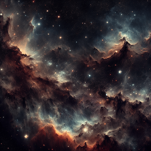 dark realistic outer space.