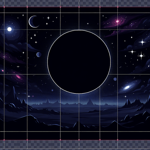 dark space sky shooting game backround.
Single Game Texture. In-Game asset. 2d. Blank background. High contrast. No shadows.