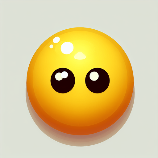 Make A Topdown Yellow Ball With Eyes.
Single Game Texture.  In-Game asset.  Blank background.  High contrast.  No shadows