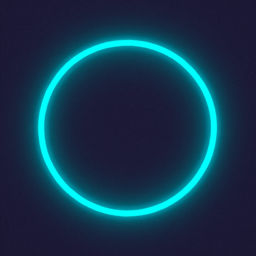 A simple, slightly glowing circular outline indicating where towers can be placed..
In-Game asset.  2d.  High contrast.  No shadows
