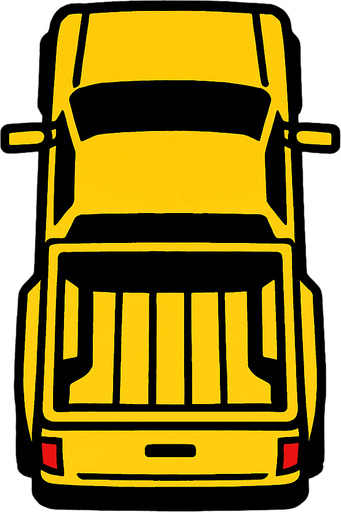 Can you make top down truck.
In-Game asset.  2d.  High contrast.  No shadows