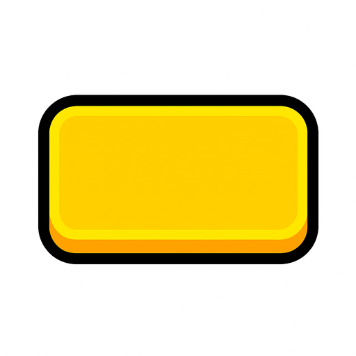 Bana bir adet sarı bir buton yap.
In-Game asset.  2d.  High contrast.  No shadows