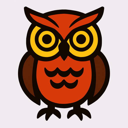 Owl.
In-Game asset.  2d.  High contrast.  No shadows