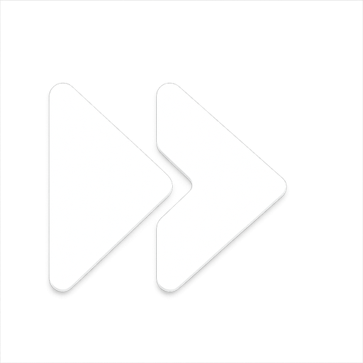 double speed icon for mobile games. No background. Transparent background. Blank background. No shadows. 2d. In-Game asset. flat. no text. only white color.