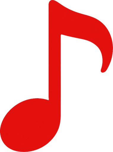 2d kirmiz renkte golgesiz bir nota olustur.
In-Game asset.  2d.  High contrast.  No shadows