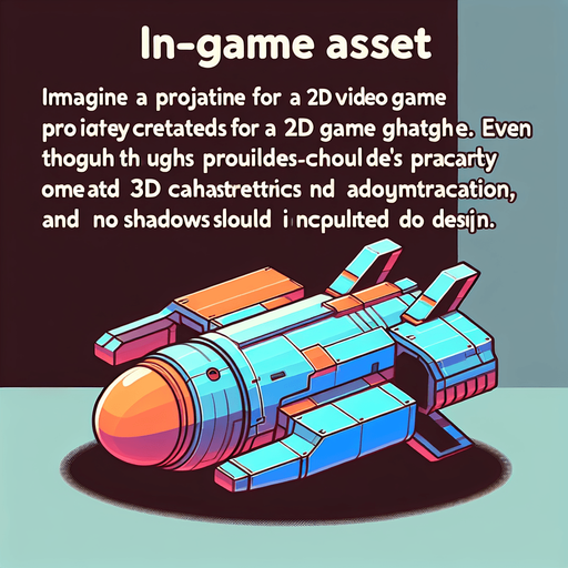 Spaceship.
Single Game Texture.  In-Game asset.  2d.  Blank background.  High contrast.  No shadows. 3d