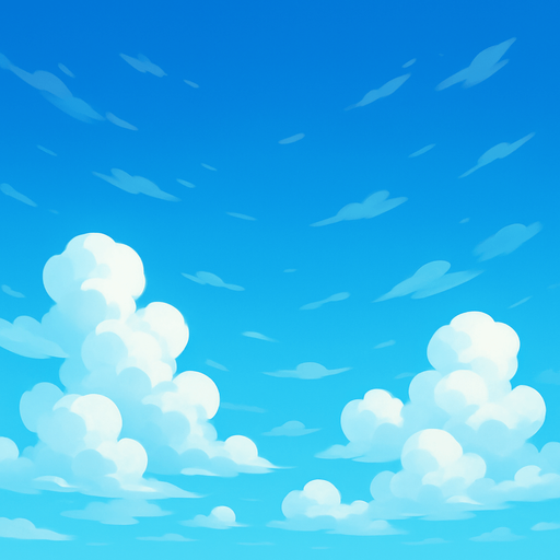 Create a cool sky background.
In-Game asset.  2d.  No shadows