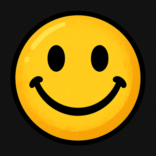 A ball that is smiling.
In-Game asset.  High contrast.  No shadows