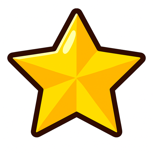 star.
In-Game asset.  2d.  High contrast.  No shadows