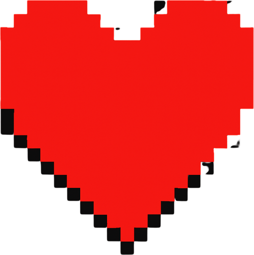 Make me a heart for Deltarune.
In-Game asset.  2d.  High contrast.  No shadows