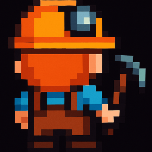 que este minero este dando la espalda