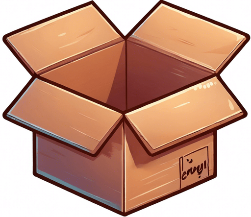 cute Chibi ginger cat peeking from a box. Cheeky, happy.