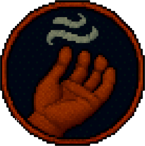 A hand with its fingers symbolizing gas