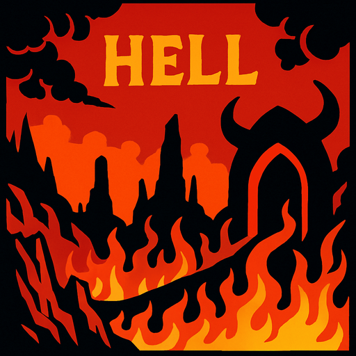 hell.
In-Game asset.  2d.  High contrast.  No shadows