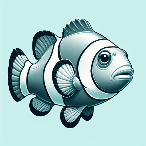 A realistic clownfish swiming to the right.
Single Game Texture. In-Game asset. 2d. Blank background. High contrast. No shadows.