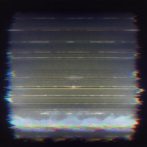 horizontal scan lines, slightly distorted colors, subtle static noise, and faint glow around edges..
Single Game Texture. In-Game asset. 2d. Blank background. High contrast. No shadows.