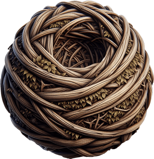 Nest.
Single Game Texture.  In-Game asset.  2d.  Blank background.  No shadows