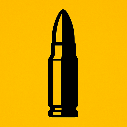 Bullet image.
2d.  High contrast.  No shadows