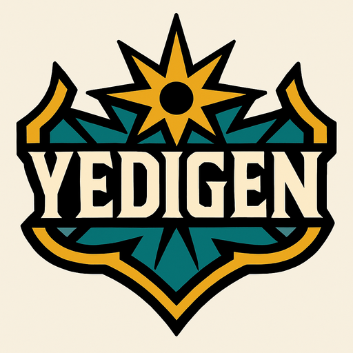 yedigen.
In-Game asset.  2d.  High contrast.  No shadows