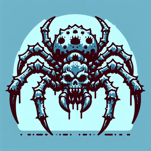 Canavar örüncek.
Single Game Texture.  In-Game asset.  2d.  Blank background.  High contrast.  No shadows