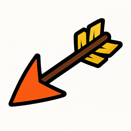 Make a arrow.
In-Game asset.  2d.  High contrast.  No shadows