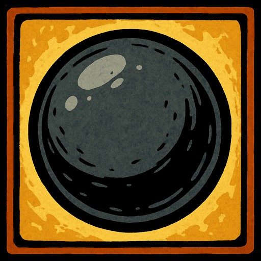 gülle.
In-Game asset.  2d.  High contrast.  No shadows