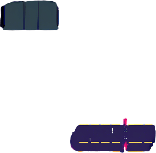 cyberpunk pixel art asphalt street. In-Game asset. 2d. High contrast. No shadows, street debris