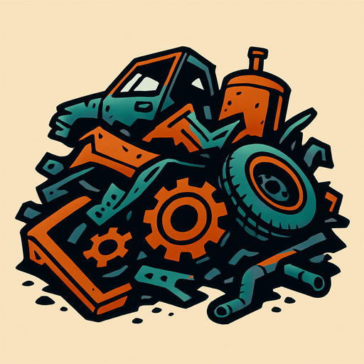 CHATARRA.
In-Game asset.  2d.  High contrast.  No shadows