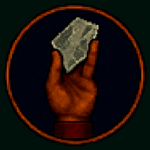 A hand with a piece of plastic