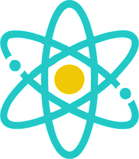 Atomic symbol.
In-Game asset.  2d.  High contrast.  No shadows