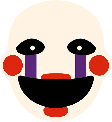 puppet FNAF head.
In-Game asset.  2d.  High contrast.  No shadows