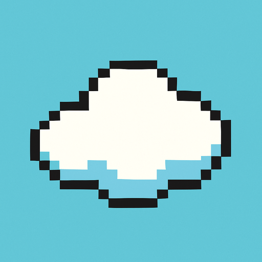 Flappy birdsdeki bulut.
In-Game asset.  2d.  High contrast.  No shadows