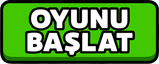 600x120 size  box, Oyunu başlat text yazısı.
In-Game asset.  2d.  High contrast.  No shadows