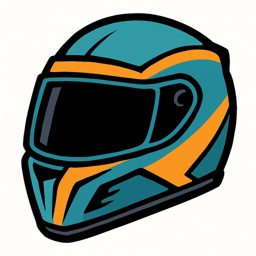 biker helmet.
In-Game asset.  2d.  High contrast.  No shadows