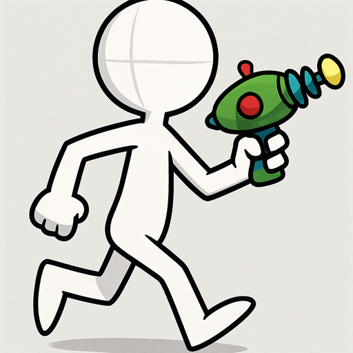 Add alien laser gun in hand