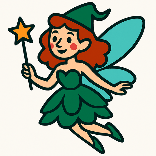 Fée margot.
In-Game asset.  2d.  High contrast.  No shadows