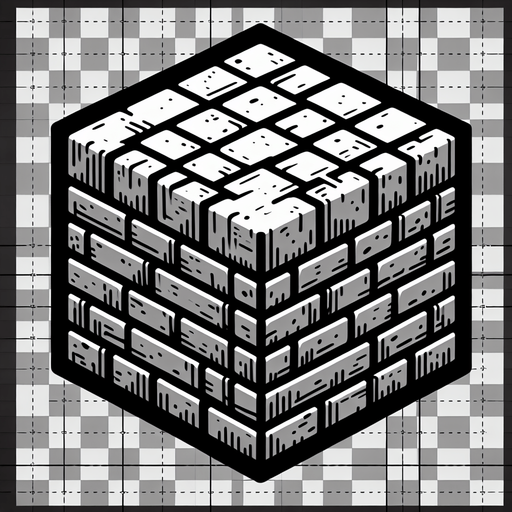 bricks should be like rgb color and without background.
Single Game Texture. In-Game asset. 2d. Blank background. High contrast. No shadows.