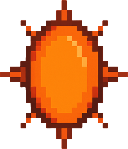 Pixelart spike ellipse enemy bullet.
In-Game asset.  2d.  High contrast.  No shadows. No fire effect.
