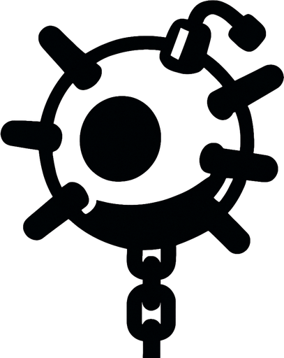 mine like bomb.
In-Game asset.  2d.  High contrast.  No shadows