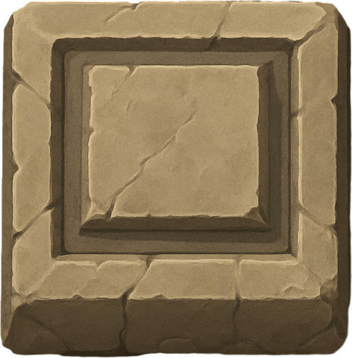 cornerstone 2d in game asset from top view