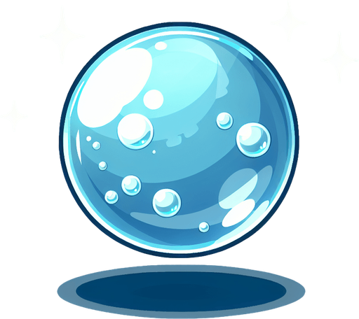 Bubble, opaque, cartoon
Single Game Texture. In-Game asset. 2d. Blank background. High contrast. No shadows.