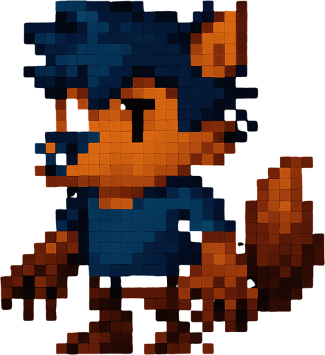Nariz de lobo, pixel art