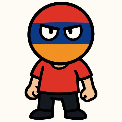 armenian flag ball head.
In-Game asset.  2d.  High contrast.  No shadows