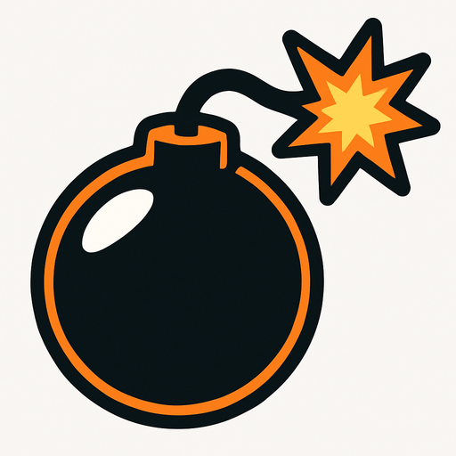 Bomb.
In-Game asset.  High contrast.  No shadows. 2d